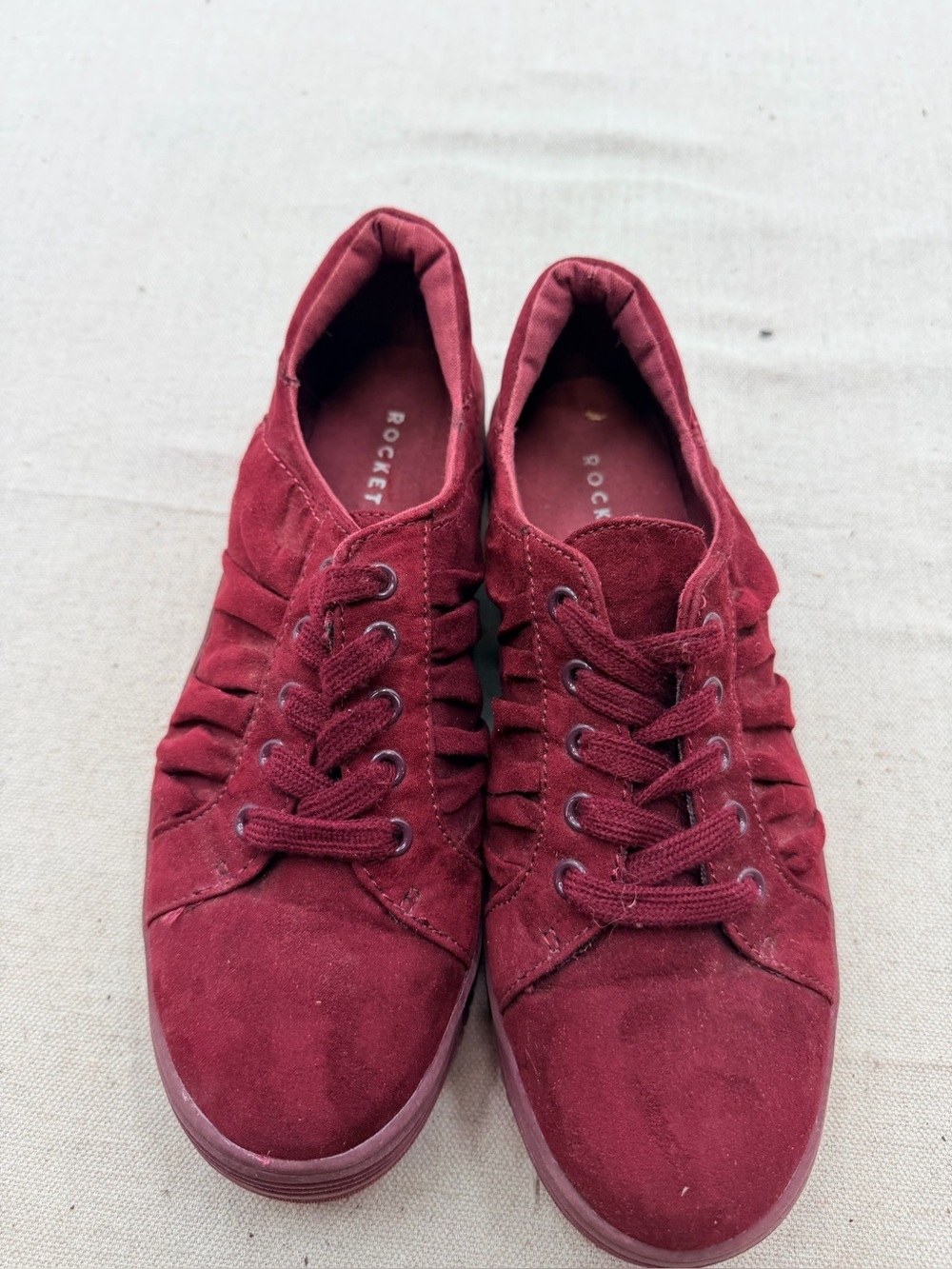 Rocket Dog Women's Wine Suede Lace-Up Sneakers